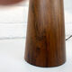 Lampe de table moderniste mid-century en teck, Danemark 1960