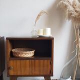 Pair of compass foot bedside tables
