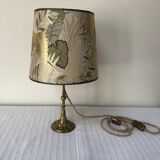 Lampe à poser pied laiton