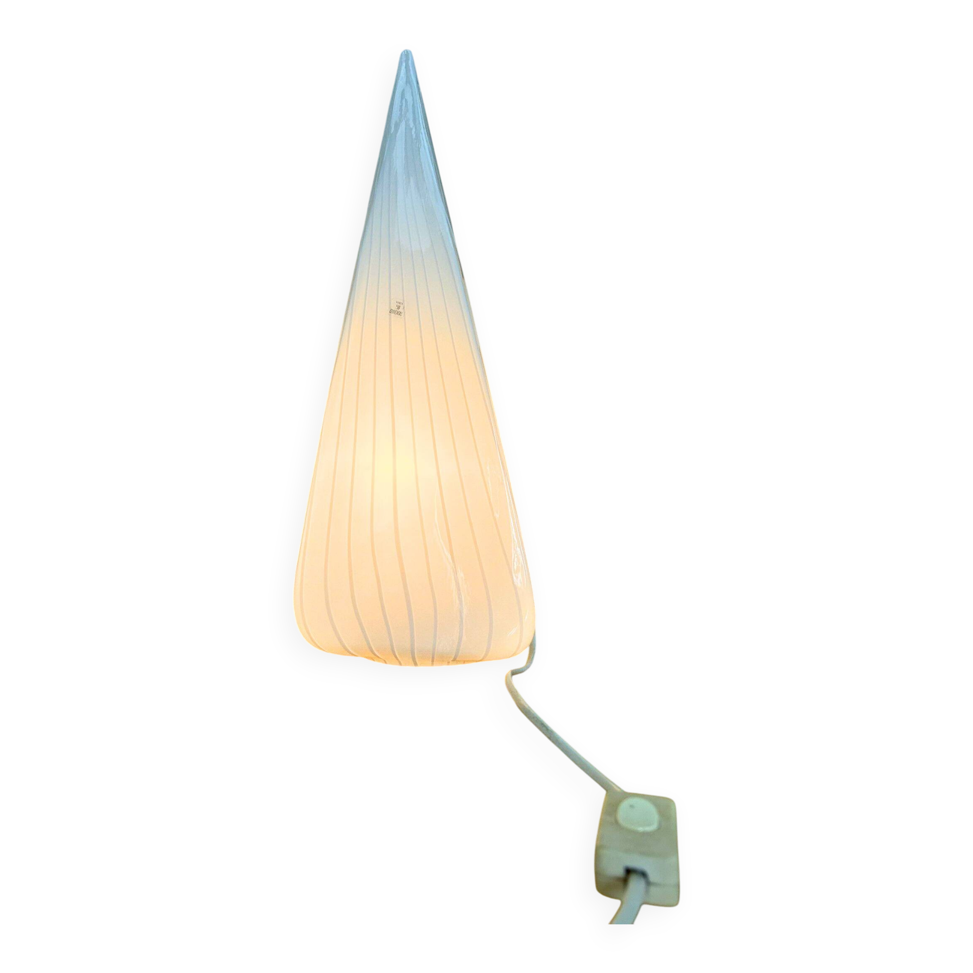 Conical lamp in Murano for Lino Tagliapietra