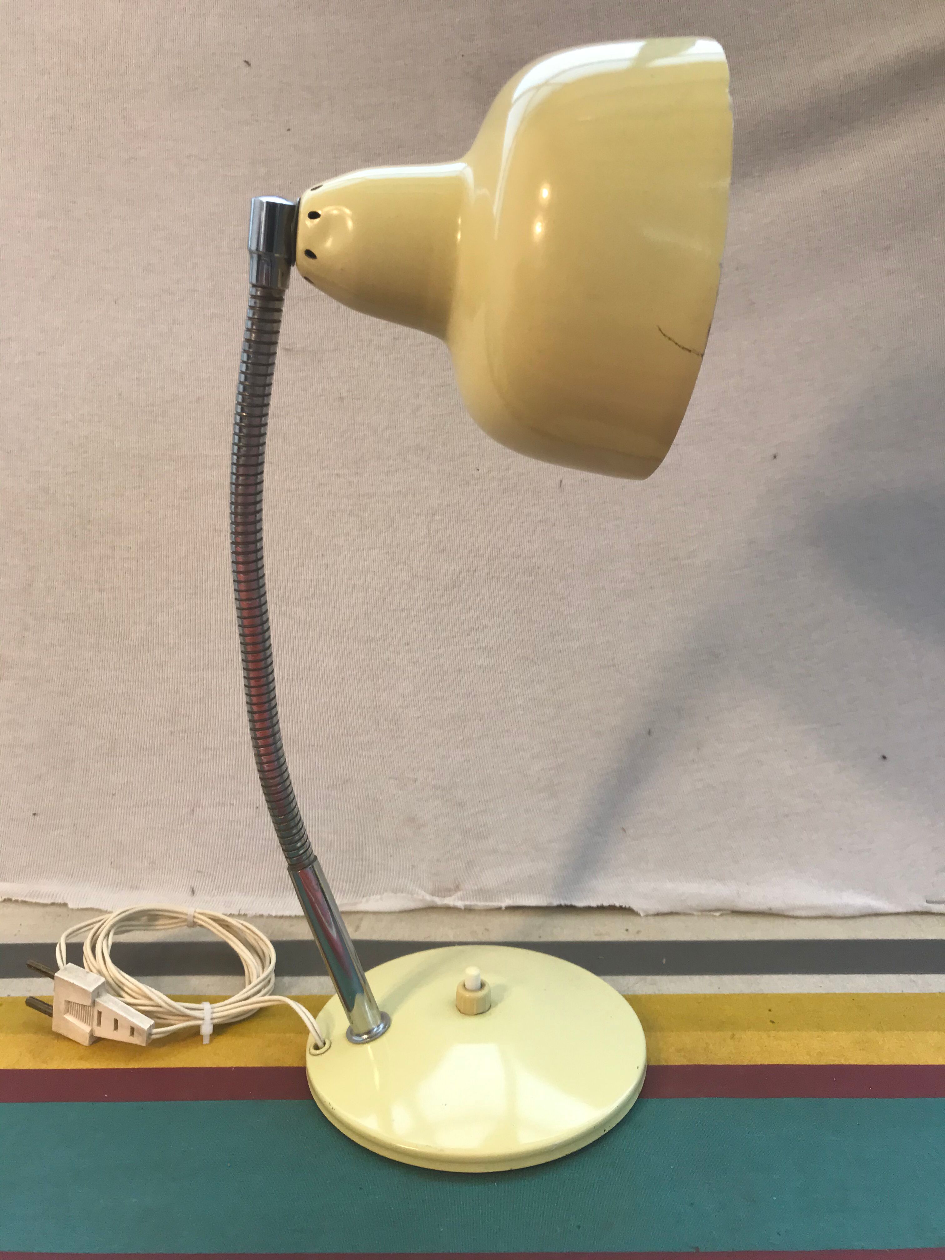 Aluminor metal metal flexible arms desk lamp - globe alu 70 vintage