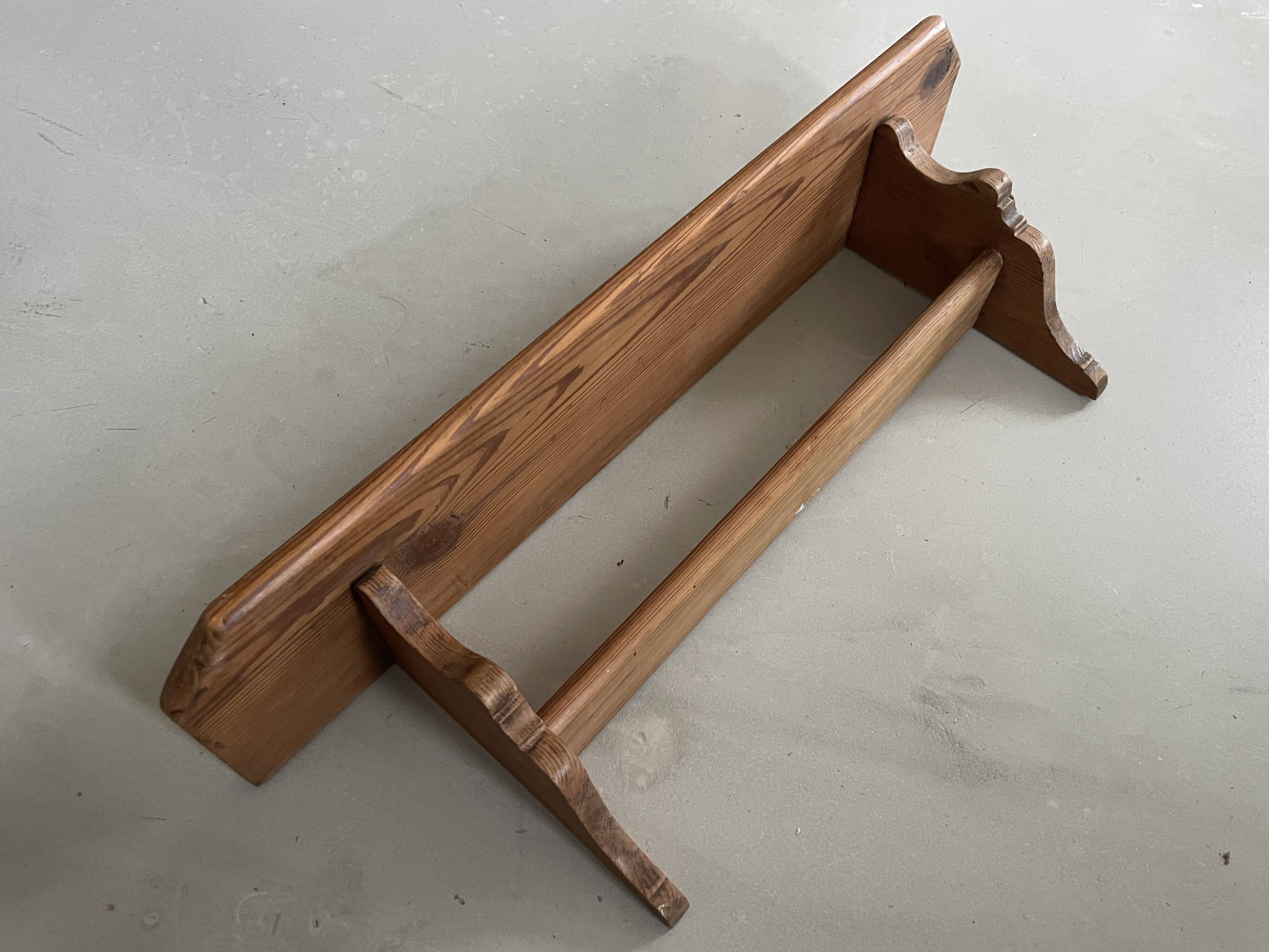 Small pine wall shelf