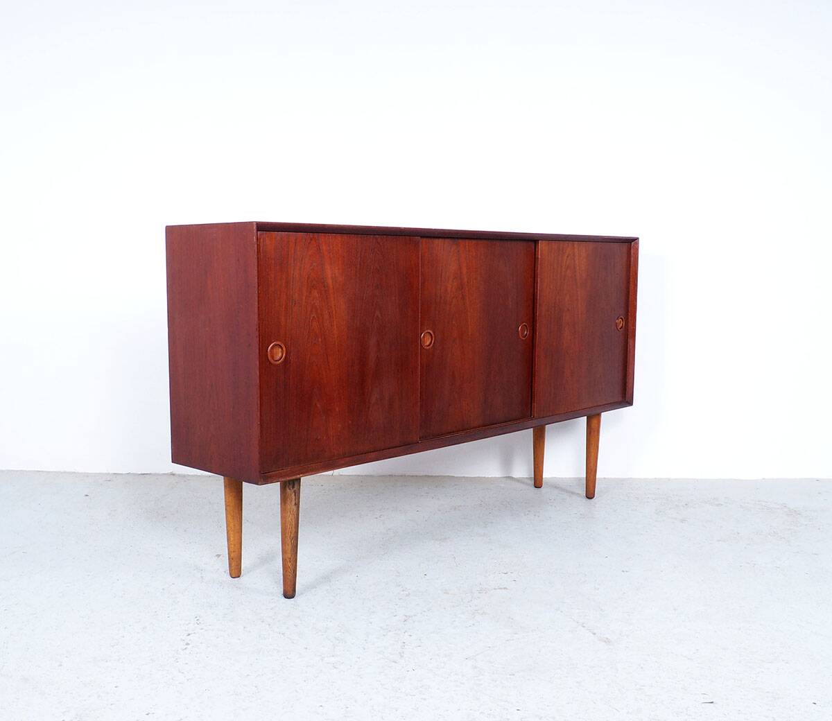 Sliding door sideboard by Omann Jun, 1960s