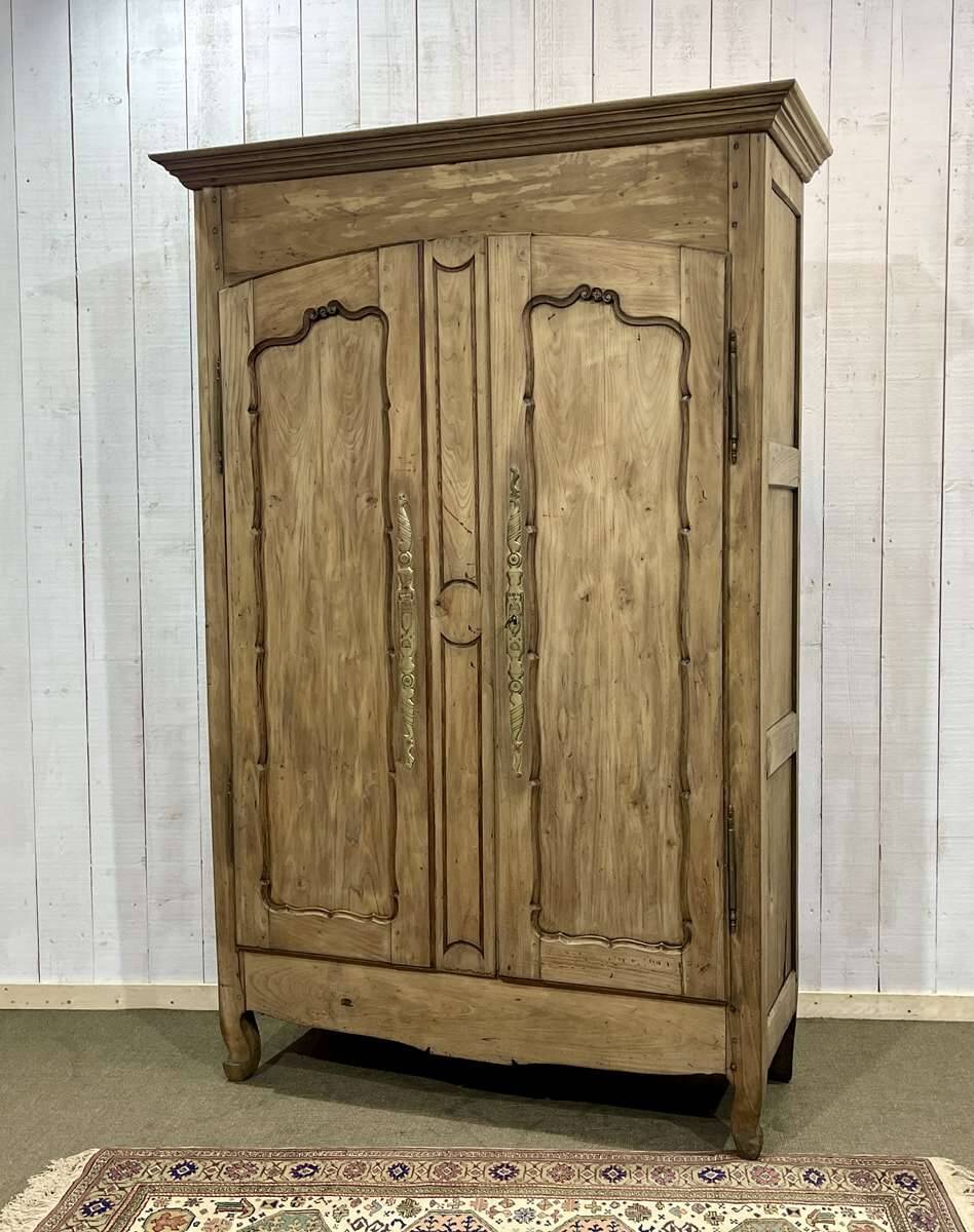 19th century raw chestnut country wardrobe