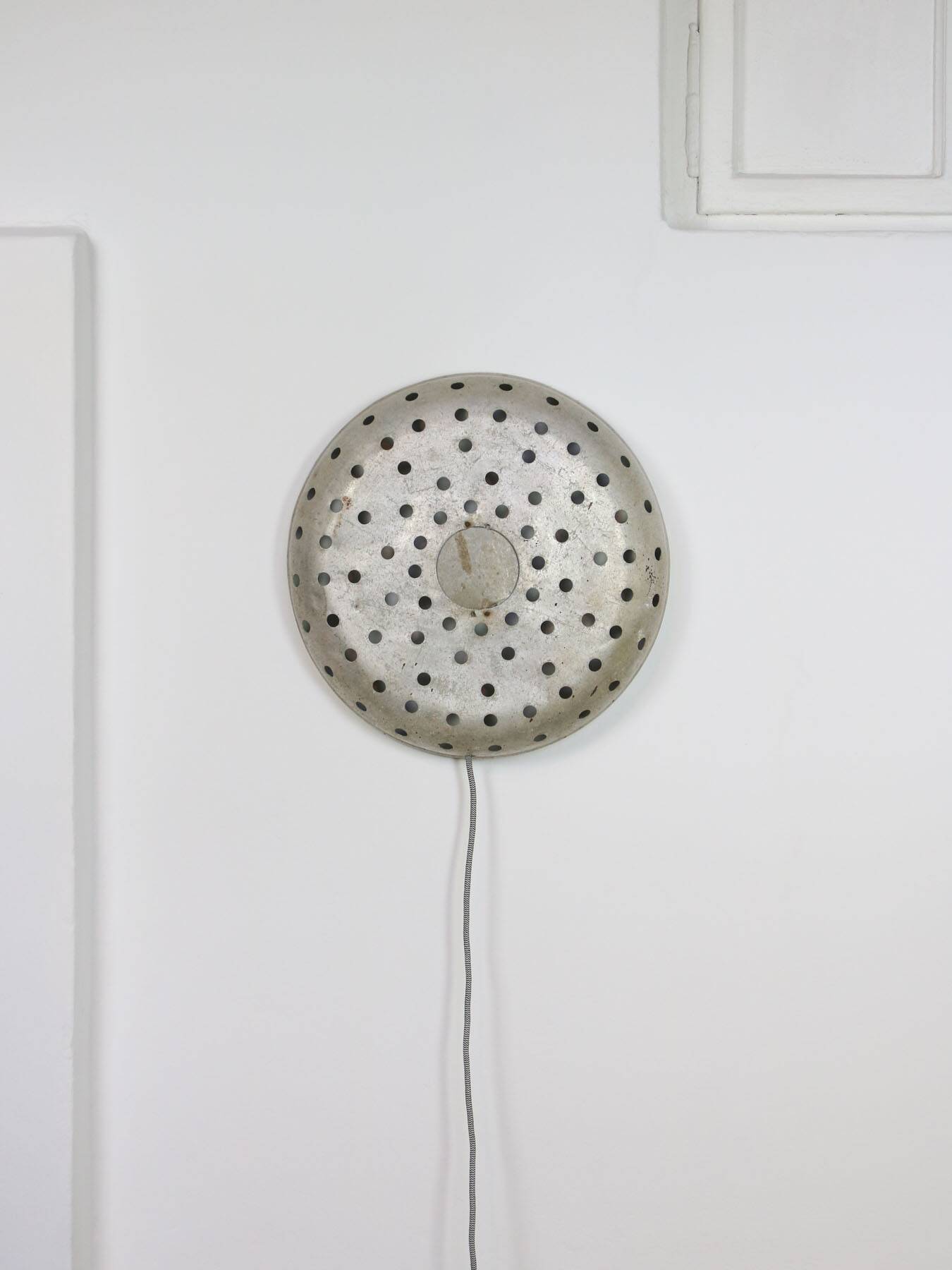 Mid-century Italian Perforated Metal Wall Lamp
