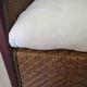 Colonial style armchair - woven rattan and exotic wood - vintage