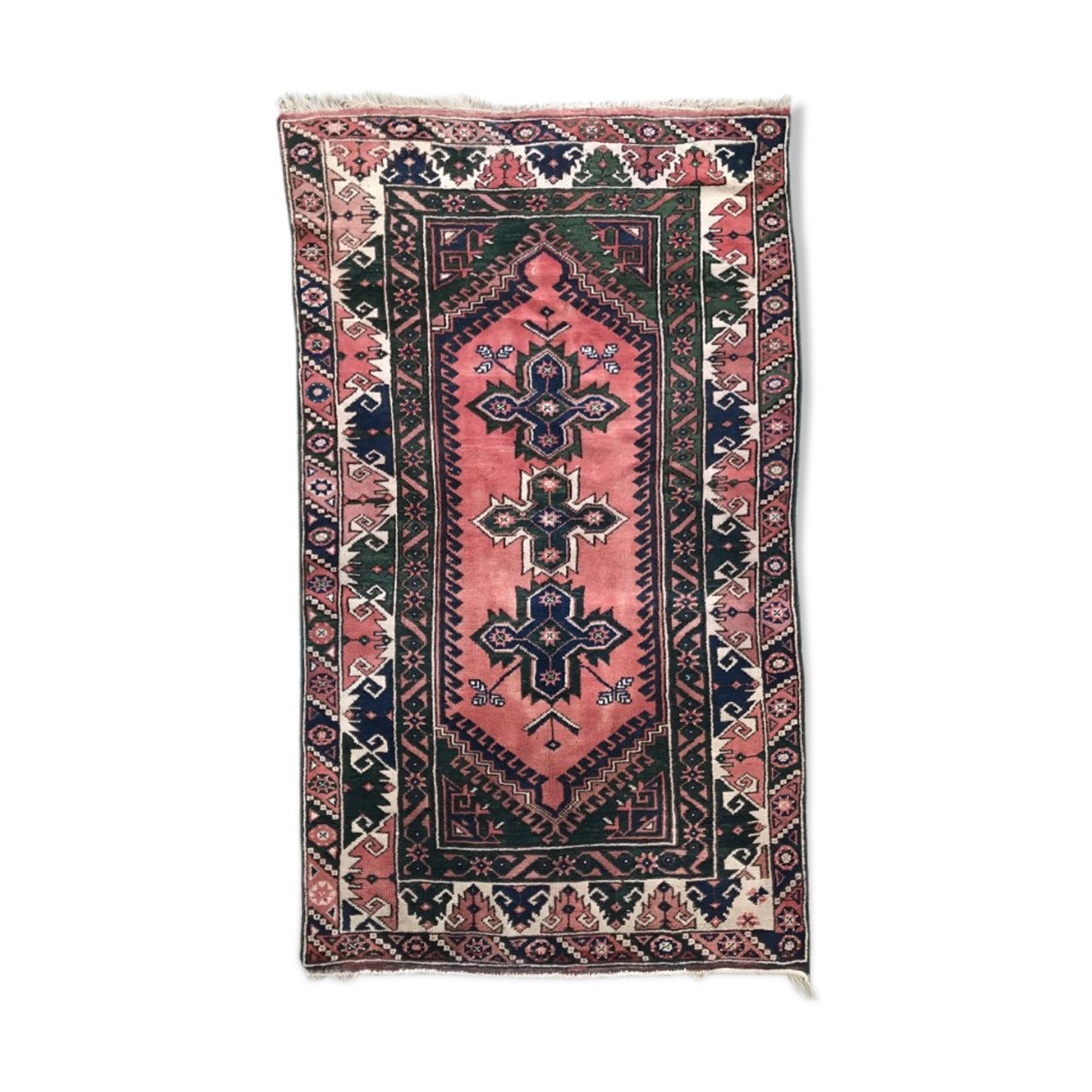 Nice Turkish vintage Konya carpet handmade 115 X 200 CM