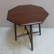 Table d’appoint Bobin en chêne vintage