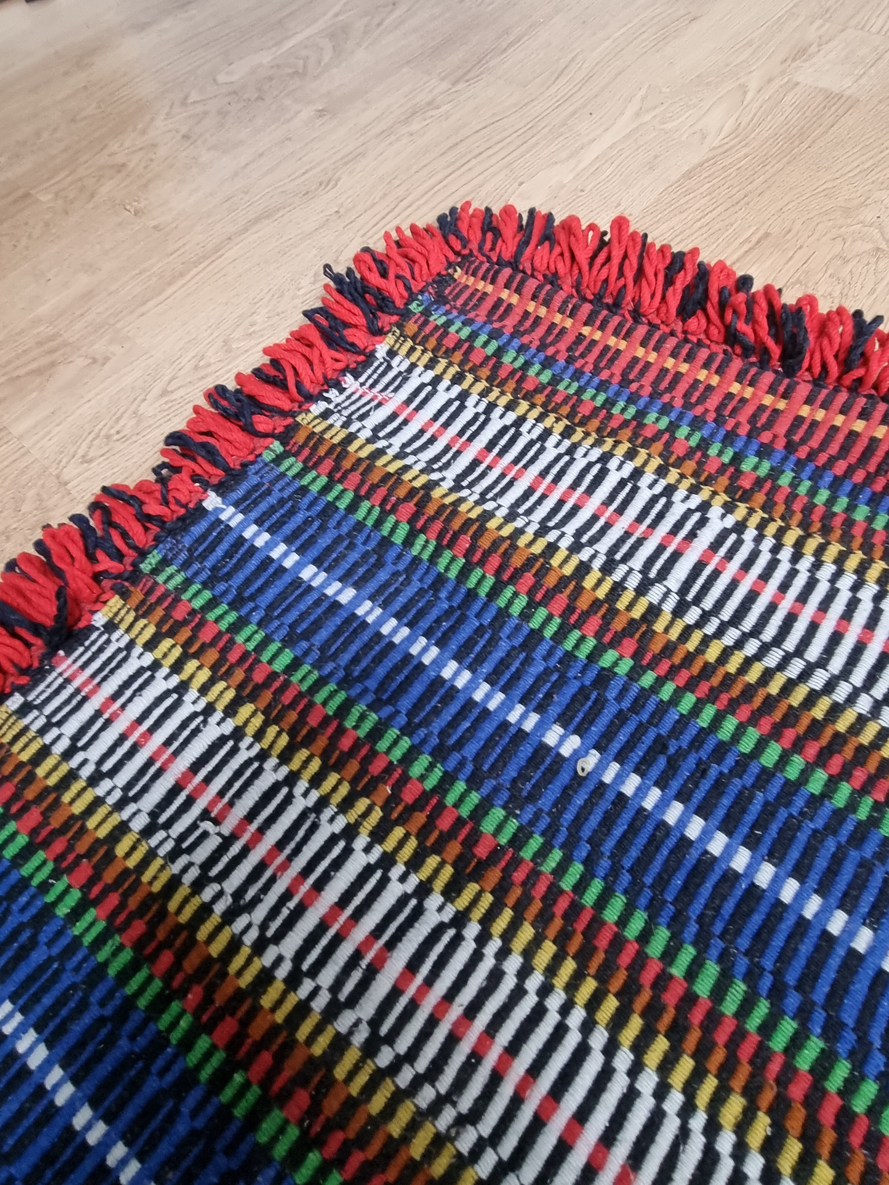 Large hand-woven rug