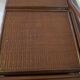 Vintage dressing table/chest - woven rattan - 5 drawers - mirror - 1960s/70s