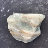 Cendrier taille dans une pierre polie verte et veines vintage