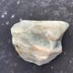 Ashtray cup in a green polished stone and vintage veins