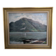 Oil on panel Mountain landscape by WEINMANN