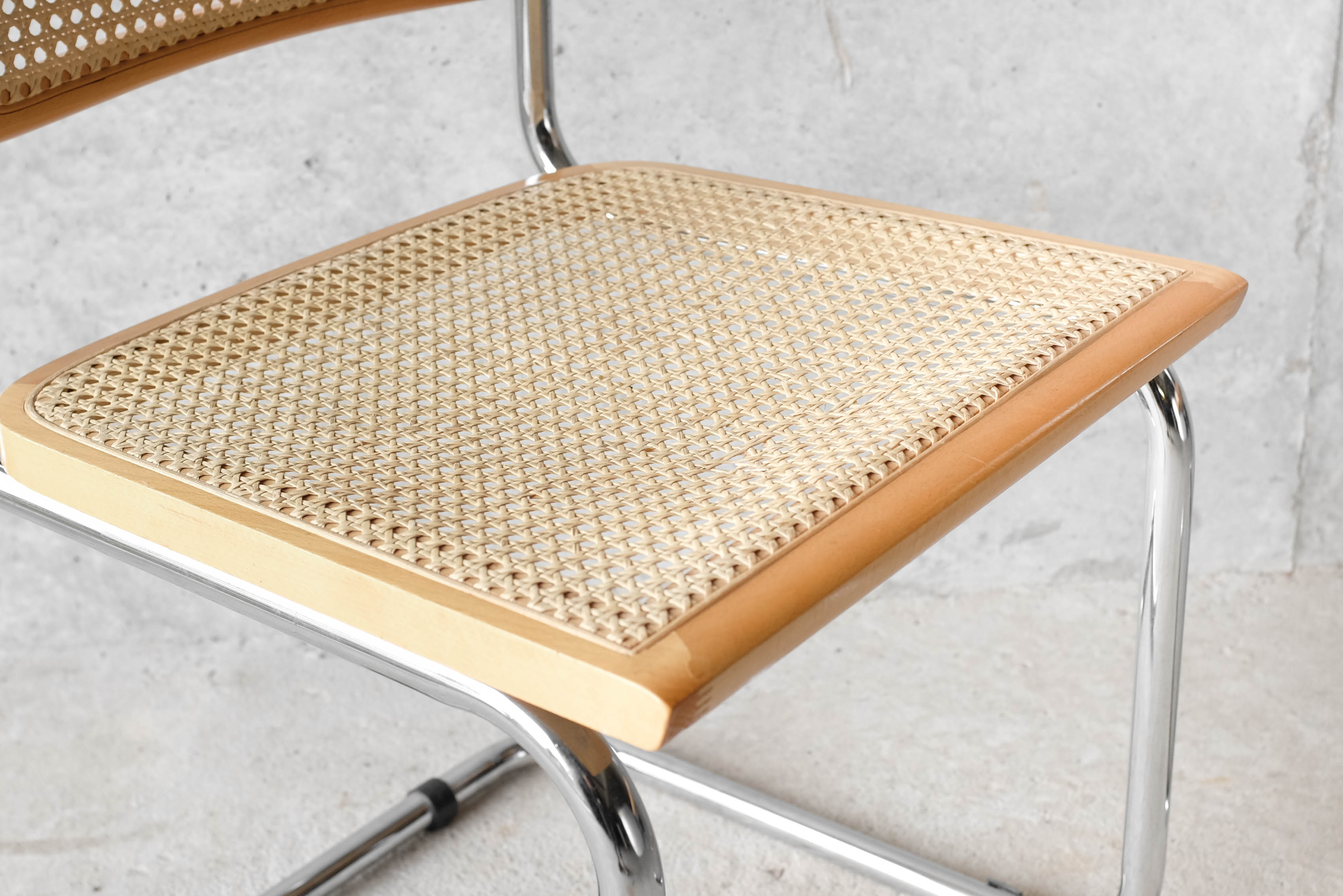 Pair of cesca chairs B32 by Marcel Breuer