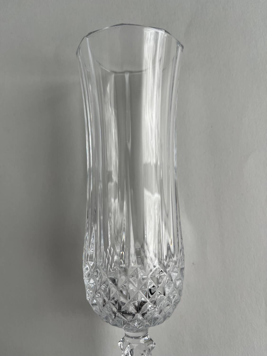 5 crystal champagne flutes