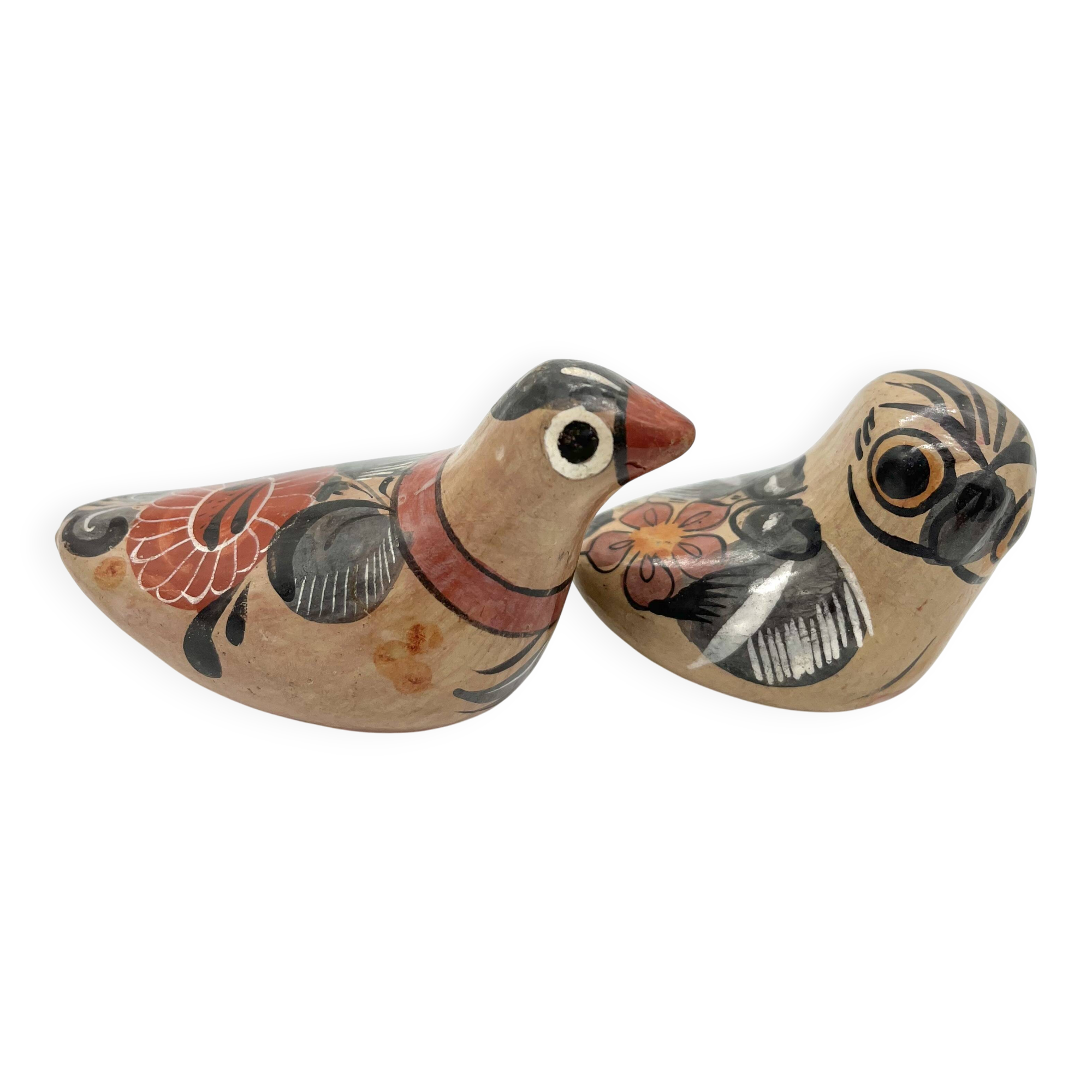 Pair of vintage ceramic birds from Mexico
