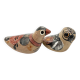 Pair of vintage ceramic birds from Mexico