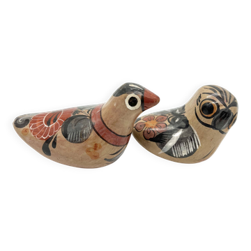Duo oiseaux céramique Mexique vintage