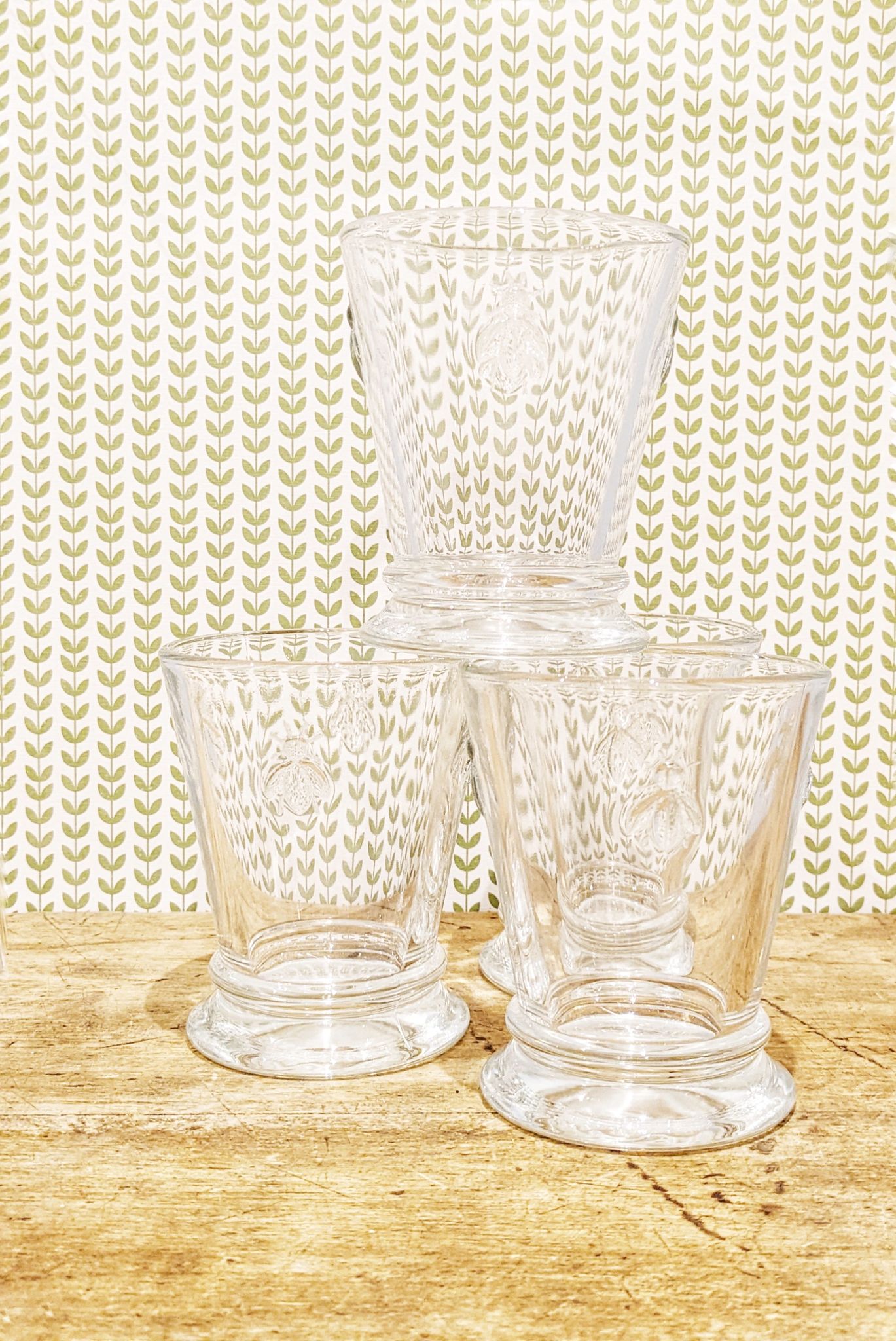 4 water glasses called "cups ' La Rochère for Museum of Paris