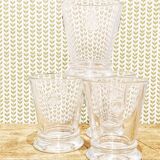 4 water glasses called "cups ' La Rochère for Museum of Paris