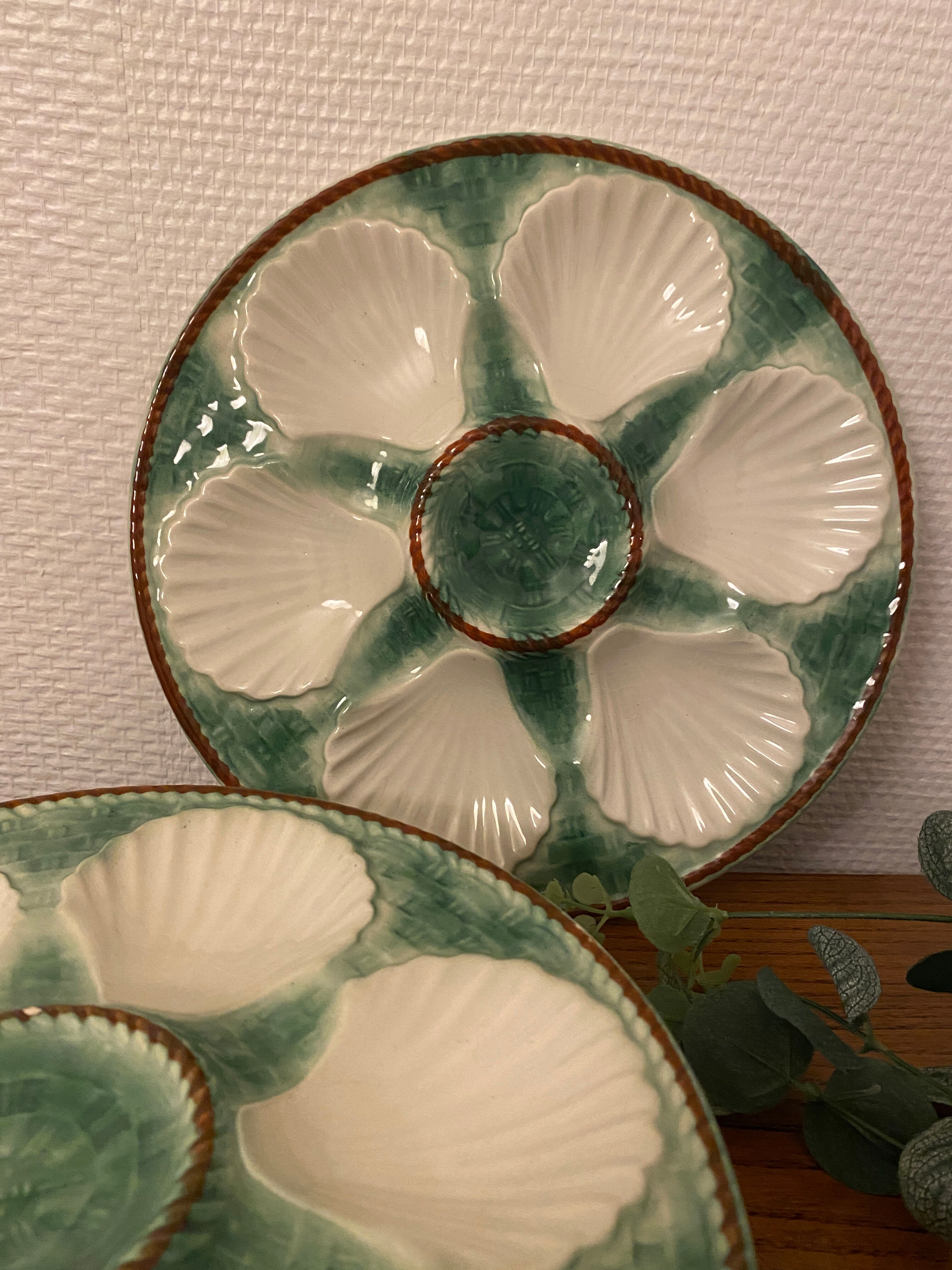 Set de 4 assiettes à huîtres Longchamp