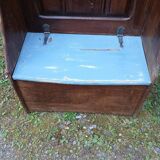Wooden coat rack trunk
