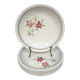 Lot de 6 assiettes demi creuses anciennes Salin France "Martine"