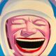 Yue minjun - the astronaut's smile - 60 x 50 cm - reproduction