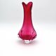 Set of 2 Organic Art Vases Josef Hospodka - Sommerso Fuchsia
