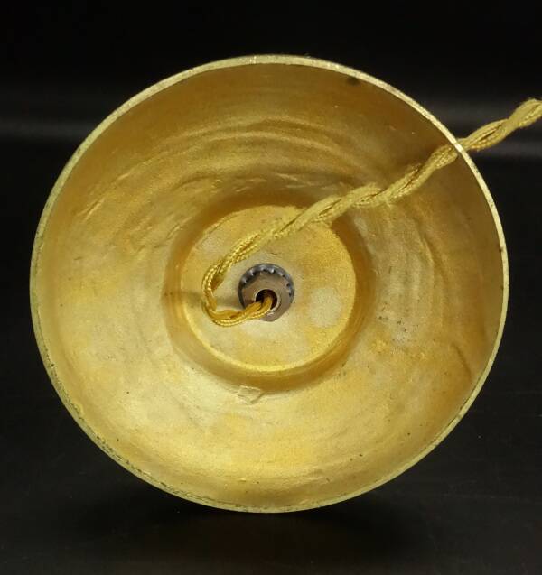 Large Louis XVI style ram's head lamp base - gilded bronze