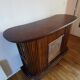 Wicker rattan counter bar 1970