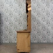 Antique English two-body buffet in solid pine (renovated)