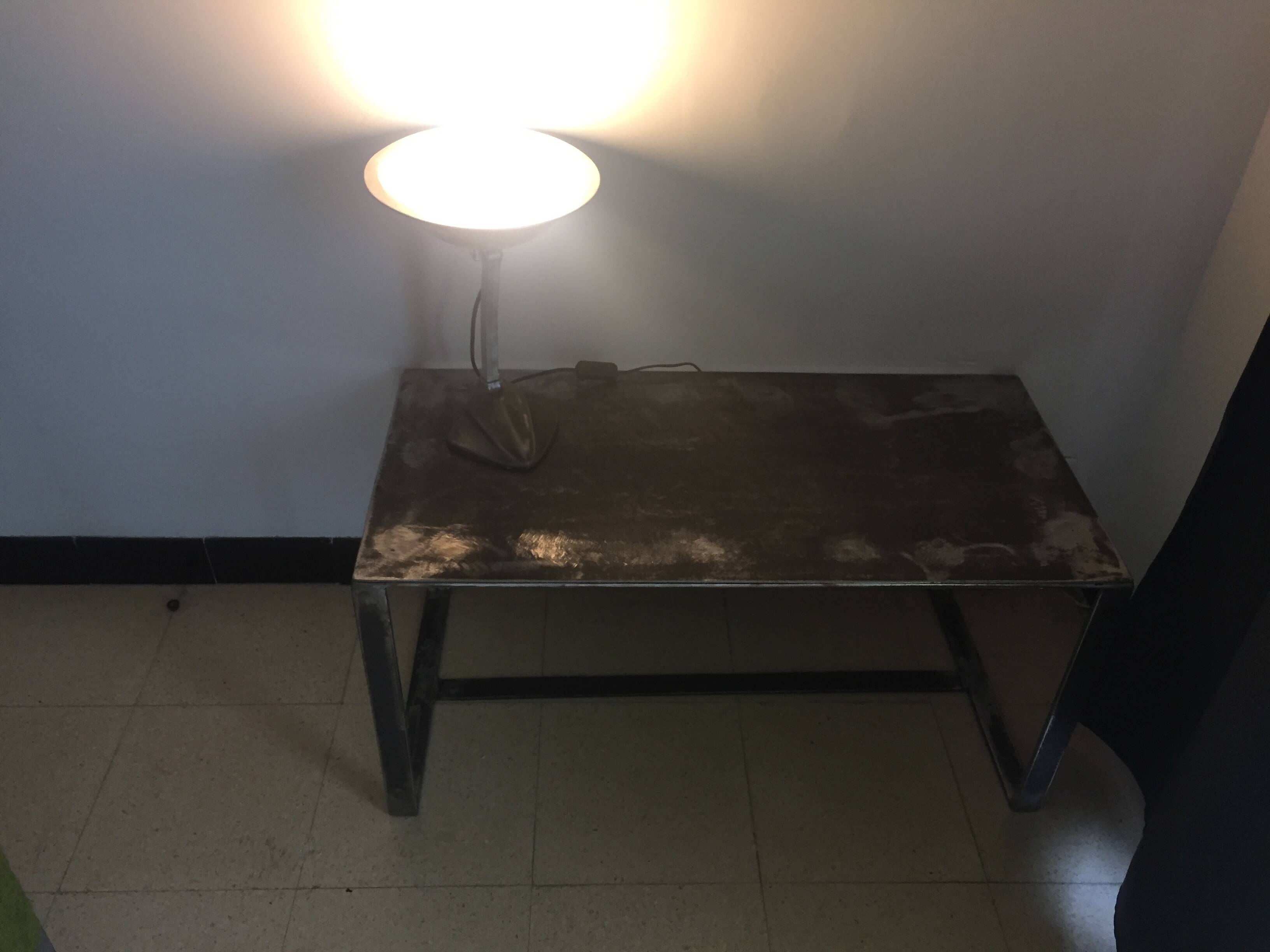 Metal designer coffee table