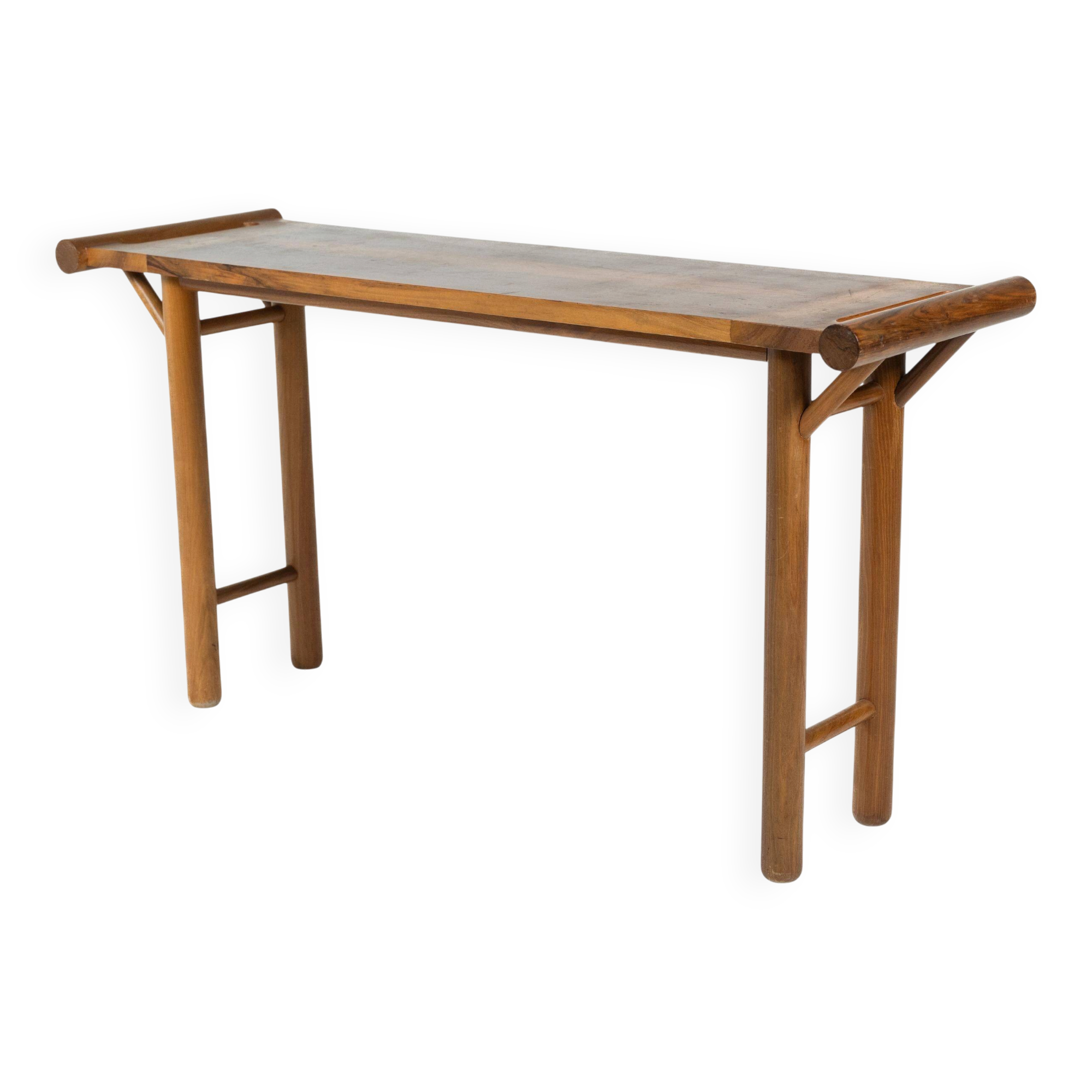 Mid-century console, walnut, Italy, 1970s