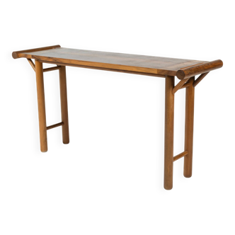 Mid-century console, walnut, Italy, 1970s