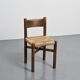 Pair of Méribel chairs by Charlotte Perriand, vintage edition BCB, circa 1950.