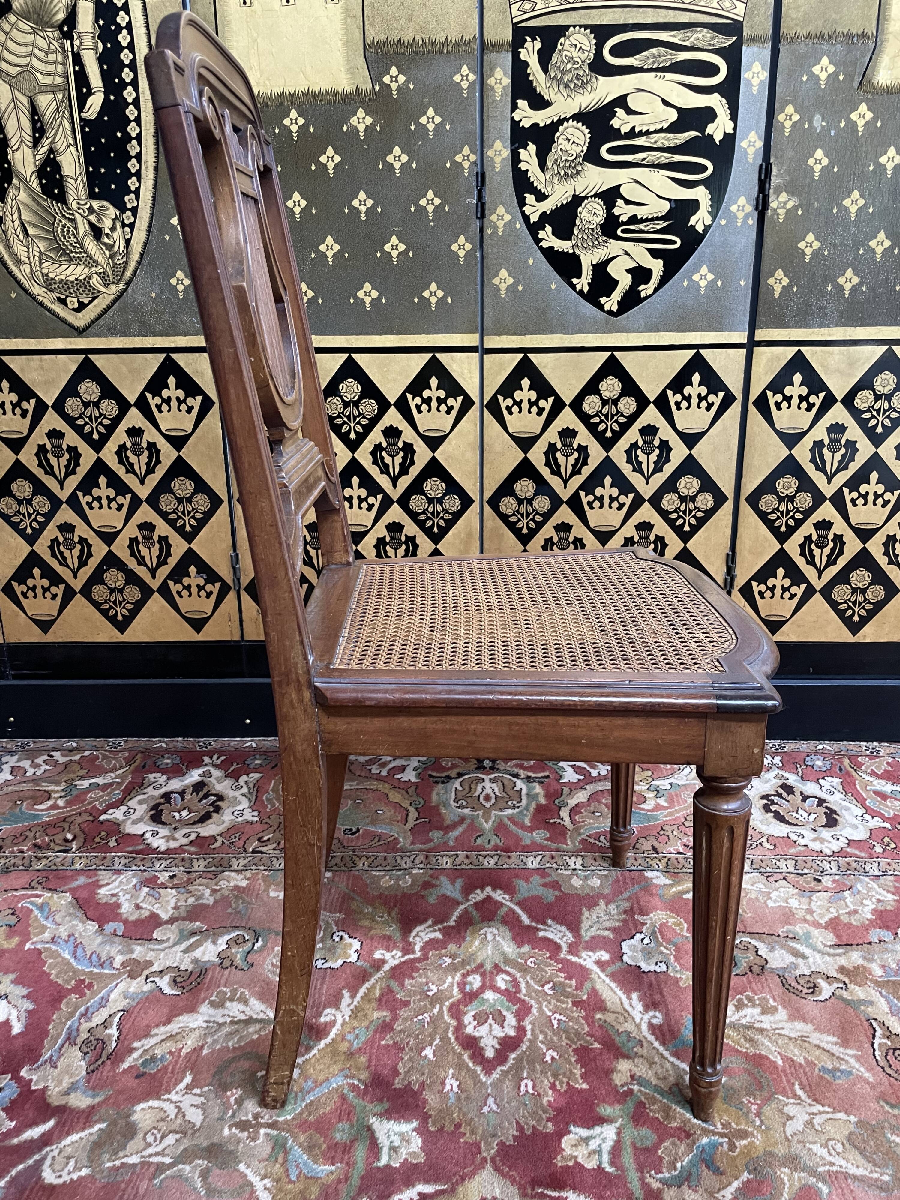 Set of 8 Louis XVI style chairs in canning