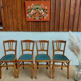 4 Mado wooden chairs, bistro