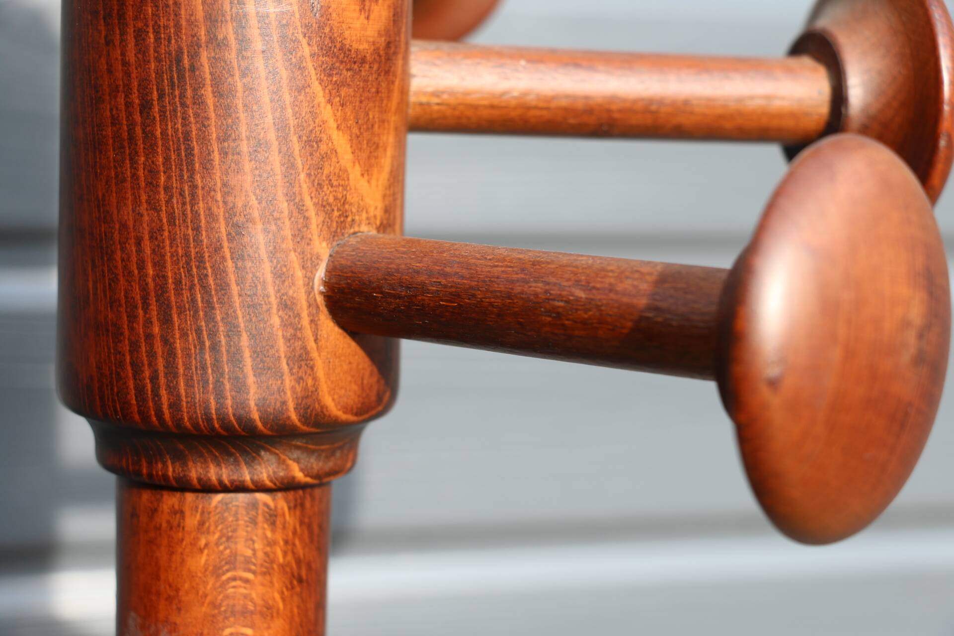 Wooden parrot coat rack 1950