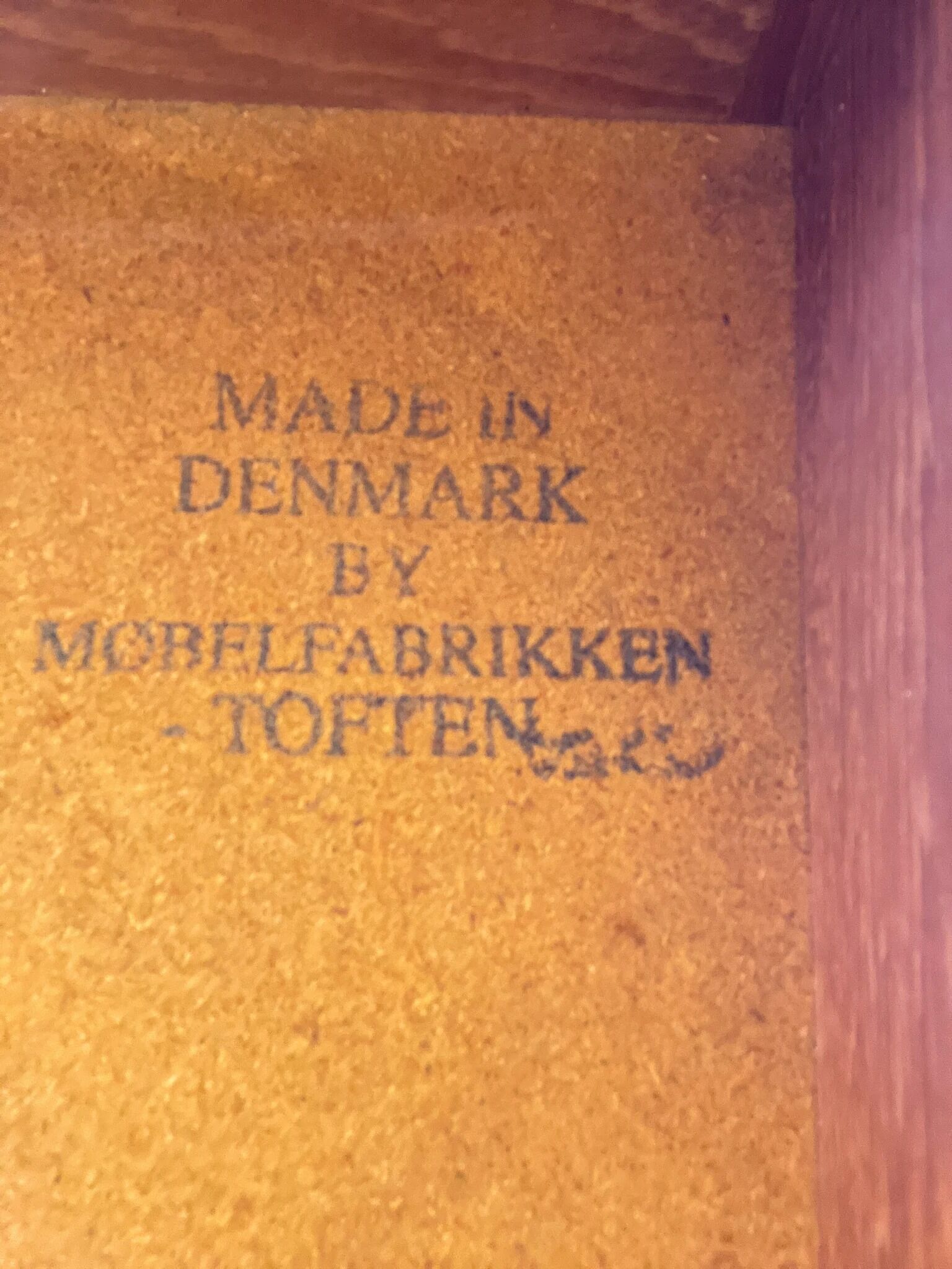 Toften Mobelfabrikken coffee table in stoneware and teak