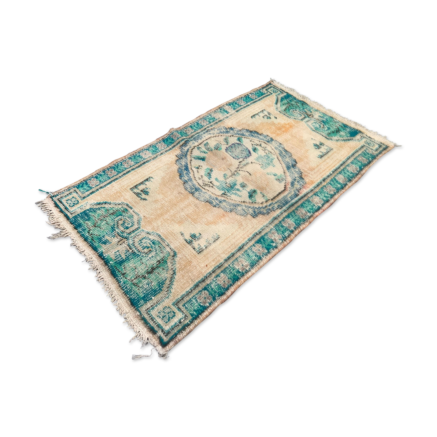 Turkish oushak rug 155x89 cm vintage carpet