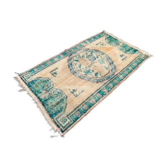 Turkish oushak rug 155x89 cm vintage carpet