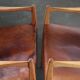 Pair of vintage Per-Olof Scotte "Premier 69" oak armchairs in cognac leather