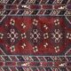 Vintage Red Hand-Woven Oriental Afghan Rug, 1970s