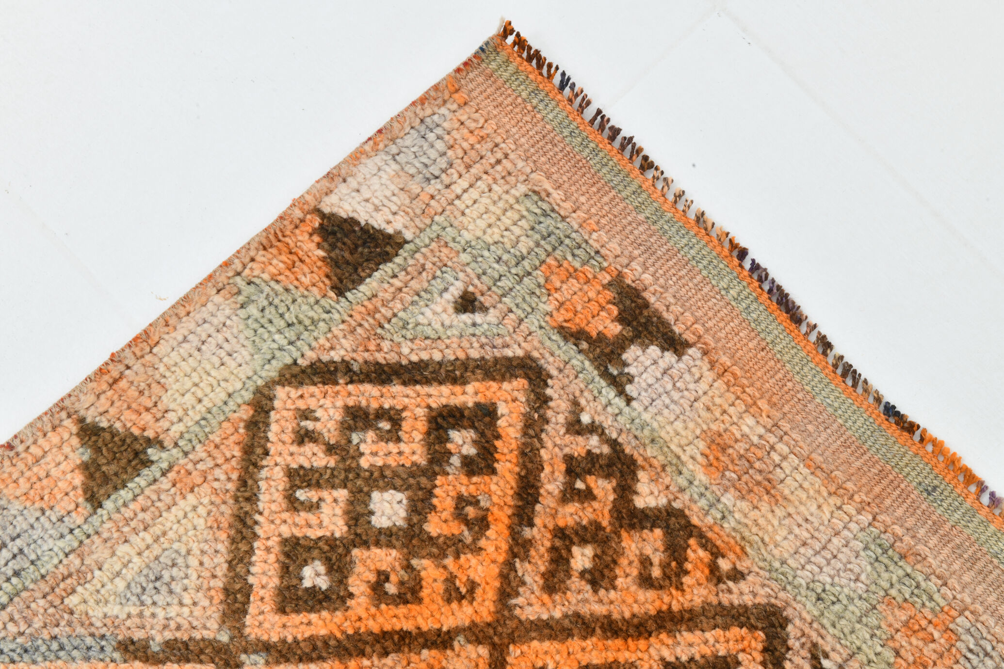 Turkish runner rug 79x373cm