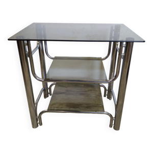 console métal et verre
