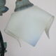Table lamp in metal and frosted glass by Jean-Pierre Ryckaert, collection "Louisiane" 60's