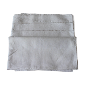 Drap ancien brode main