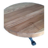 Bistro coffee tables 60/60cm thick solid wood top