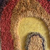 Space Age Wall Tapestry | Italian Mid-Century Fabric Art 1970s